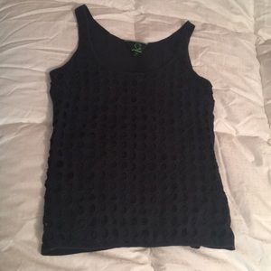 C Wonder tank top with shell lace top